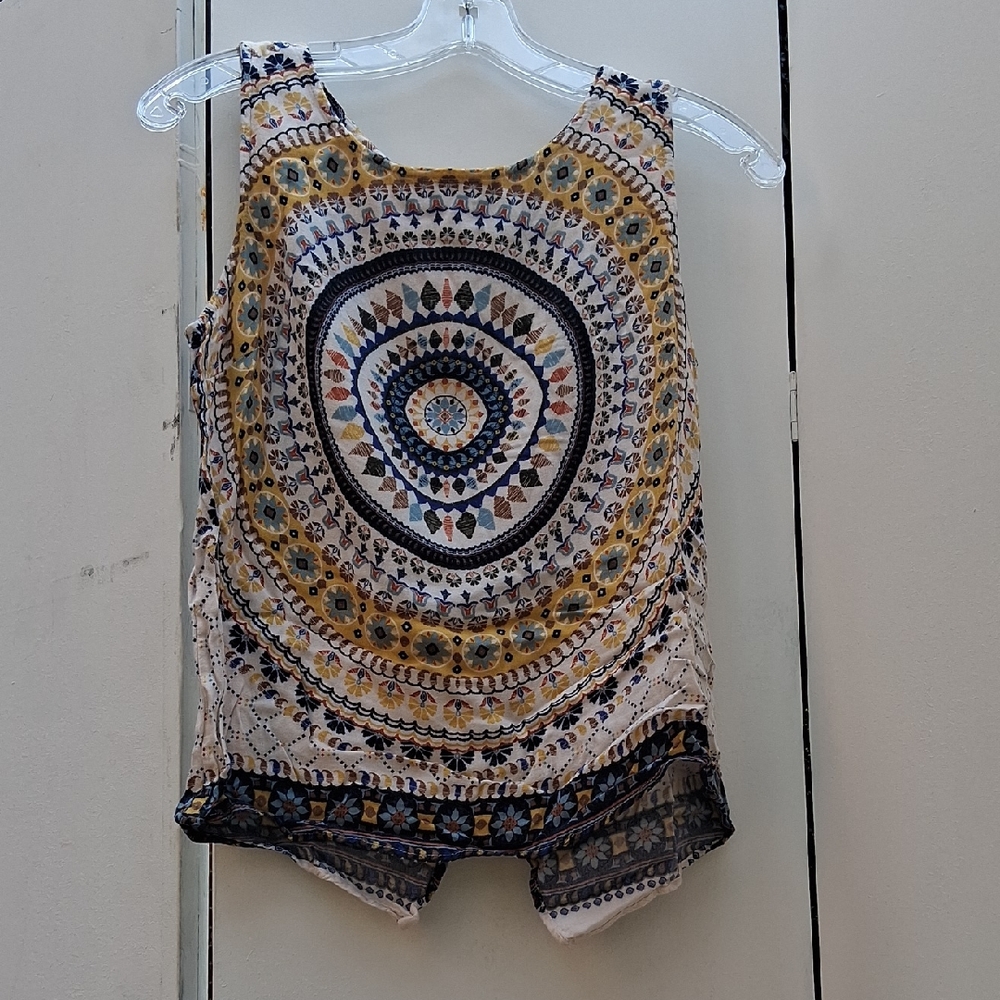 Renee C. Multicolor Patterned Tank Top